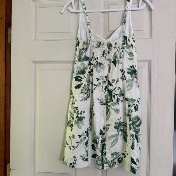 Abercrombie Corset Seamed Linen-Blend Mini Dress - Picture 2 of 4